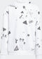 adidas Sportswear Brand Love Allover Print Sweatshirt Kids - Kinderen - Wit- 164