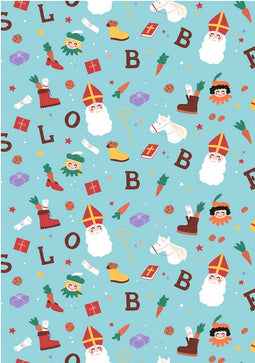 Lobbes Sinterklaas Inpakpapier, 5mtr.