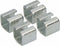 Lock square EDM CDD07 Demper Staal 8 x 15 mm (4 Stuks)
