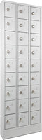 Lockerkast in 24-vaks met cilinderslot en sleutel