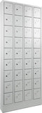 Lockerkast in 24-vaks met opening voor hangoogsluiting (zonder hangslot geleverd)