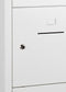 Lockerkast SHC met 10 deuren voorzien van brievensleuf in wit met hangoogsluiting (excl. hangslot)