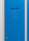 Lockerkast WRC 4 deurs met Blauwe deuren en uitgevoerd met hangoogsluiting (excl. hangslot)