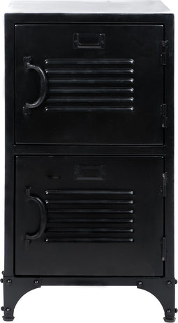Lockerkast Zwart - Locker Met 2 Deuren - Lockerkast metaal