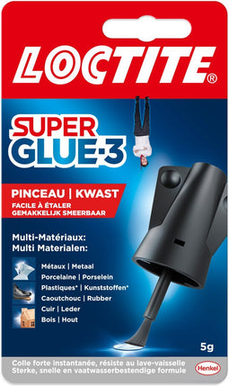 Loctite Brush 5 g High Precision | Ideaal aanbrengen met Kwast | High Precision Secondelijm | Seconde lijm voor Universele toepassing | Seconden lijm, Multilijm & Alleslijm | Hobby| & Reparatiesecondelijm.