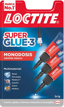 Loctite Super Glue-3 - Superlijm - 3x 1g