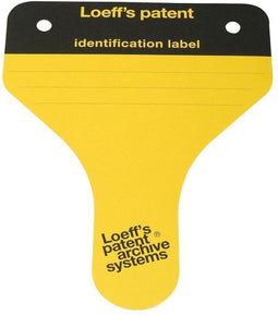 Loeff's Archiefbeugels archieflabels Geel 100 stuks FSC
