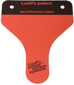 Loeff's Archiefbeugels archieflabels Rood 100 stuks FSC