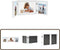 vidaXL - Drieluikfotolijst - 28x18 cm + 2x(13x18 cm) - wit