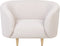 LOEN - Fauteuil - Beige - Polyester