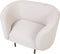 LOEN - Fauteuil - Beige/Zwart - Polyester
