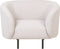 LOEN - Fauteuil - Beige/Zwart - Polyester