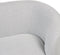LOEN - Fauteuil - Wit/Zwart - Polyester