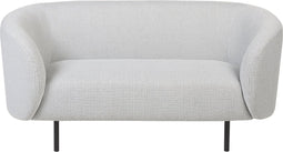 LOEN - Tweezitsbank - Wit/Zwart - Polyester