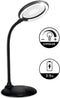 Loeplamp met LED Verlichting Oplaadbaar- Tafel Loeplamp - Zwart - Diamond Painting Accesoire - 3 tot 5 uur Batterij - Borduurlamp - Bureaulamp - Vergrootglas: 5X - 28LED - 46CM