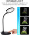 Loeplamp met LED Verlichting - Tafel Loeplamp - Zwart - Diamond Painting Accesoire - Borduren - Bureaulamp - Vergrootglas: 5X - 28LED - 46CM