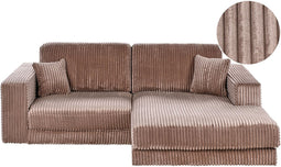 LOFOTEN - Hoekbank 3-zits - Lichtbruin - Linkszijdig - Corduroy