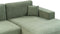LOFOTEN - Hoekbank 3-zits - Lichtgroen - Linkszijdig - Polyester