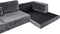 LOFOTEN - Hoekbank 4-zits - Donkergrijs - Linkszijdig - Corduroy