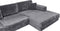 LOFOTEN - Hoekbank 4-zits - Donkergrijs - Linkszijdig - Corduroy