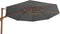 Outdoor Living - Zweefparasol VirgoFlex houtlook grijs Ø3,5mtr