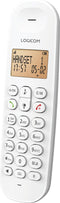 Logicom - ILOA 150 - Huistelefoon Draadloos - zonder antwoordapparaat - 1 Handset - Met Speaker - Dect-telefoon - Wit