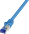 LogiLink C6A076S RJ45 CAT 6A S/FTP 5.00 m Blauw 1 stuk(s)