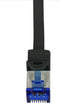 LogiLink C6A093S RJ45 CAT 6A S/FTP 10.00 m Zwart 1 stuk(s)