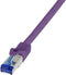 LogiLink C6A099S RJ45 CAT 6A S/FTP 10.00 m Violet 1 stuk(s)