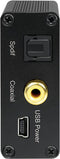 LogiLink CA0101 Toslink / Cinch / Jackplug Audio Adapter Zwart