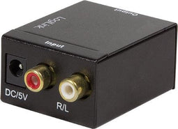 LogiLink CA0102 Toslink / Cinch Audio Adapter Zwart