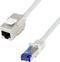 LogiLink CC5072S RJ45 Netwerkkabel, patchkabel CAT 6A S/FTP 5 m Grijs Snagless 1 stuk(s)