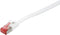 LogiLink CF2091S RJ45 Netwerkkabel, patchkabel CAT 6 U/FTP 10.00 m Wit Vergulde steekcontacten 1 stuk(s)