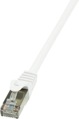 Logilink Cp2111S Rj45 Netwerk Aansluitkabel Cat 6 F/Utp 20 M Wit Snagless