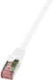 LogiLink CQ2101S RJ45 Netwerkkabel, patchkabel CAT 6 S/FTP 15.00 m Wit Vlambestendig, Snagless 1 stuk(s)