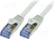 LogiLink CQ3122S RJ45 Netwerkkabel, patchkabel CAT 6A S/FTP 30 m Grijs Snagless, Vlambestendig, Afscherming totaal, Hal