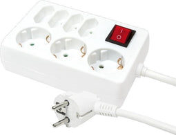 LogiLink LPS210 7AC-uitgang(en) 5m Wit power uitbreiding