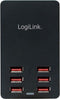 LogiLink PA0139 USB-oplader Thuis Uitgangsstroom (max.) 6400 mA 6 x USB Automatische detectie