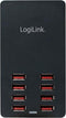 LogiLink PA0140 PA0140 USB-laadstation 8800 mA 8 x USB Thuis Automatische detectie