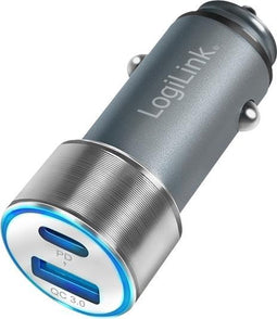 LogiLink PA0252 PA0252 USB-oplader 3000 mA 2 x USB-C bus (Power Delivery), USB-A Auto USB Power Delivery (USB-PD)