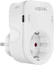 LogiLink PA0259 Contactdoos Met USB-laaduitgang, Kinderbeveiliging, Overspanningsbeveiliging IP20