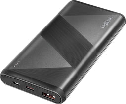 LogiLink PA0275 Accupack 10000 mAh Quick Charge 3.0, Fast Charge, USB PD 2.0 LiPo Zwart