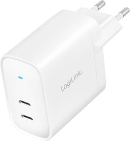 LogiLink PA0282 PA0282 USB-oplader 2 x USB-C bus (Power Delivery) Binnen, Thuis USB Power Delivery (USB-PD)