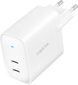 LogiLink PA0283 PA0283 USB-oplader 2 x USB-C bus (Power Delivery) Binnen, Thuis USB Power Delivery (USB-PD)