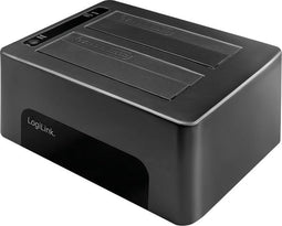 LogiLink QP0029 USB 3.0 SATA 6 Gb/s 2 poorten Harde schijf-dockingstation 2.5 inch, 3.5 inch Met clone-functie