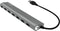 logilink usb 3.0 hub 7-port aluminium behuizing grijs