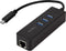LogiLink USB 3.2 Gen 1 (USB 3.0) Adapter [1x USB 3.2 Gen 1 stekker C (USB 3.0) - 1x RJ45-bus, USB 3.2 Gen 1 bus A (USB