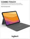 Logitech Combo Touch - Toetsenbordcase voor iPad Air (4e en 5e generatie) - Azerty FR - Grijs