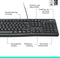 Logitech K120 - Bedraad Toetsenbord - QWERTY ISO - Zwart