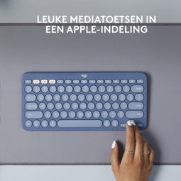 Logitech K380 - Draadloos Bluetooth Toetsenbord - Qwerty - Blueberry